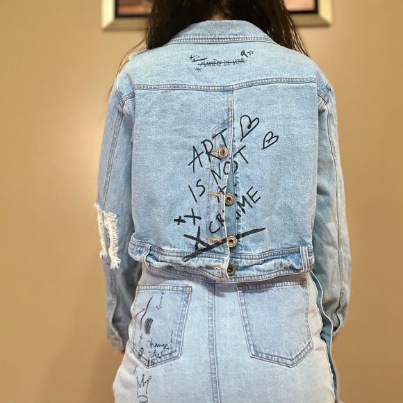 Maniere De Voir Jean Jacket - Picture 3 of 4